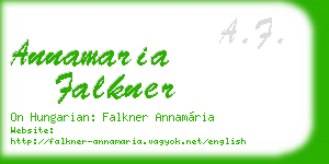 annamaria falkner business card